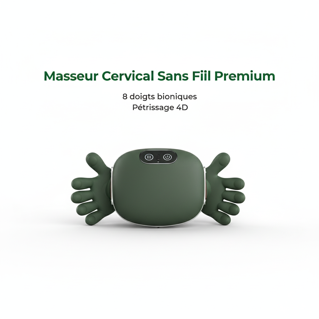 Bionic Finger Neck Shoulder Massager Wireless Neck Cervical Trapezius Kneading Massage Shawl Brushless Motor Neck masajeador